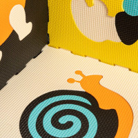 Pěnová podložka pro děti Barevná zvířátka - 85x85x1 cm - 9 ks