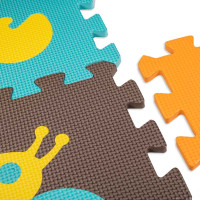 Pěnová podložka pro děti Barevná zvířátka - 85x85x1 cm - 9 ks