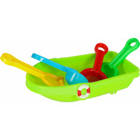 Sada formiček na písek Loď se stříkací pistolí - 12 kusů