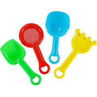 Sada formiček na písek Loď se stříkací pistolí - 12 kusů