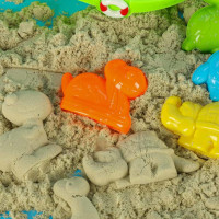 Sada formiček na písek Loď se stříkací pistolí - 12 kusů