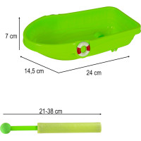 Sada formiček na písek Loď se stříkací pistolí - 12 kusů