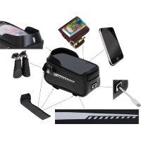 Vodotěsná brašna na kolo - držák na telefon