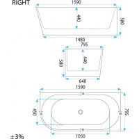 (KOPIE) Rohová akrylová vana SYDNEY 160cm