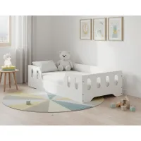 Dětská Montessori postel LAKI 160x80 cm - bílá