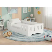 Dětská Montessori postel LAKI 160x80 cm - bílá