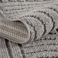 Kusový koberec Helix 2201 silver kruh