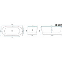 (KOPIE) Rohová akrylová vana SYDNEY 170cm