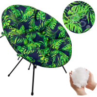 Voděodolný polštář do zahradního křesla ACAPULCO 90x105 cm - Monstera Granat