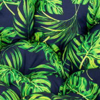 Voděodolný polštář do zahradního křesla ACAPULCO 90x105 cm - Monstera Granat