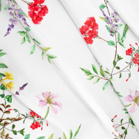 Velikonoční ubrus BLISS Květy - 140x200 cm - bílý