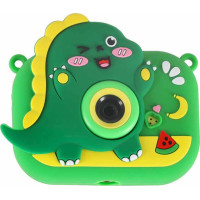 Dětský digitální fotoaparát na stativu Dinosaurus - zelený