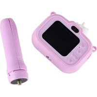 Dětský digitální fotoaparát na stativu Jednorožec - fialový