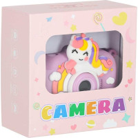 Dětský digitální fotoaparát na stativu Jednorožec - fialový