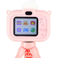 Dětský digitální fotoaparát na stativu Jednorožec - růžový
