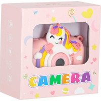 Dětský digitální fotoaparát na stativu Jednorožec - růžový