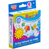 ASTRA CREATIVO Gelové barvy na sklo 6x15ml