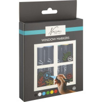 GRAFIX Křídové fixy na okna – sada 6 barev