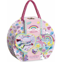 TOTUM Kreativní sada 2v1 Unicorn diamantové malování, výroba náramků