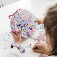 TOTUM Kreativní sada 2v1 Unicorn diamantové malování, výroba náramků