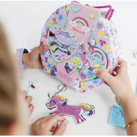 TOTUM Kreativní sada 2v1 Unicorn diamantové malování, výroba náramků