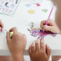 TOTUM Kreativní sada 2v1 Unicorn diamantové malování, výroba náramků