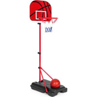 ECOTOYS Nastavitelný basketbalový koš s příslušenstvím