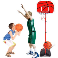 ECOTOYS Nastavitelný basketbalový koš s příslušenstvím