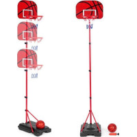 ECOTOYS Nastavitelný basketbalový koš s příslušenstvím