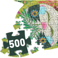DJECO Obrysové puzzle Lenochod 500 dílků
