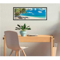 CLEMENTONI Panoramatické puzzle Houpačka u oceánu 1000 dílků