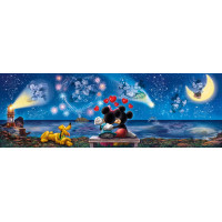 CLEMENTONI Panoramatické puzzle Mickey&Minnie 1000 dílků