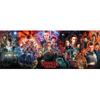 RAVENSBURGER Panoramatické puzzle Stranger Things 1000 dílků