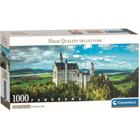 CLEMENTONI Panoramatické puzzle Zámek Neuschwanstein 1000 dílků