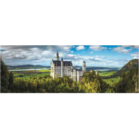 CLEMENTONI Panoramatické puzzle Zámek Neuschwanstein 1000 dílků