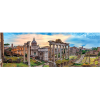 CLEMENTONI Panoramatické puzzle Soumrak nad věčným městem 1000 dílků