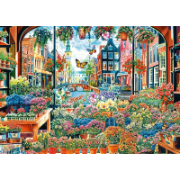 TREFL Puzzle Květinářství v Amsterdamu 2000 dílků