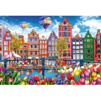 TREFL Puzzle Barevný Amsterdam 1500 dílků