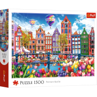 TREFL Puzzle Barevný Amsterdam 1500 dílků