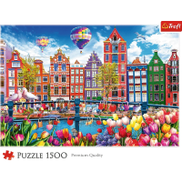 TREFL Puzzle Barevný Amsterdam 1500 dílků