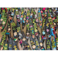 RAVENSBURGER Puzzle Tržiště v Indonésii 500 dílků