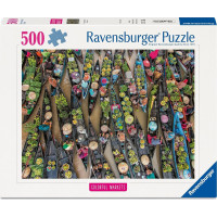 RAVENSBURGER Puzzle Tržiště v Indonésii 500 dílků
