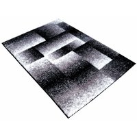 Kusový koberec SHAGGY TOP - tetris - šedý