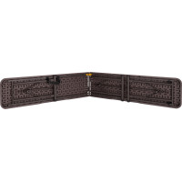 Set cateringového nábytku WOODLAND - stůl 180 cm + 2 lavice - hnědý