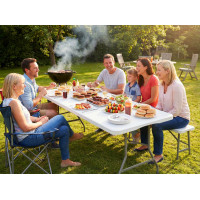 Cateringový stůl BUFET WHITE 200x90 cm - bílý