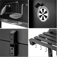 Gril na dřevěné uhlí VULCAN s litinovým roštem