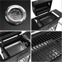 Gril na dřevěné uhlí FERRO s litinovým roštem