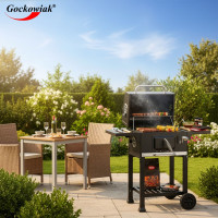 Gril na dřevěné uhlí FERRO s litinovým roštem