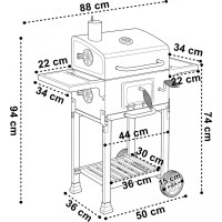 Gril na dřevěné uhlí FERRO s litinovým roštem