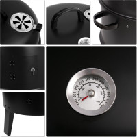 Gril na dřevěné uhlí s udírnou FUMARO